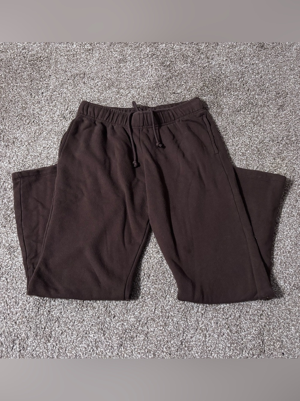 wild fable Women's Dark Brown Drawstring Bootcut Sweatpants